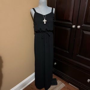 Black Sleeveless Maxi Dress